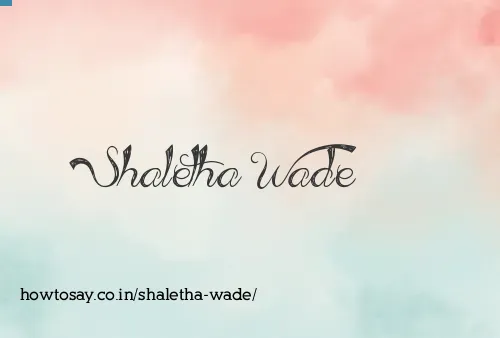 Shaletha Wade