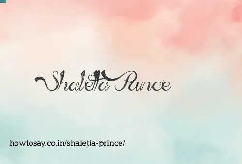 Shaletta Prince