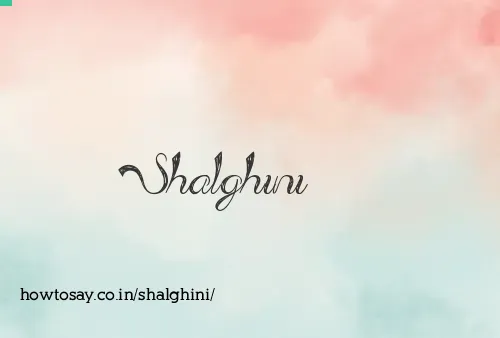 Shalghini