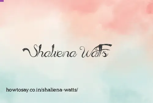Shaliena Watts