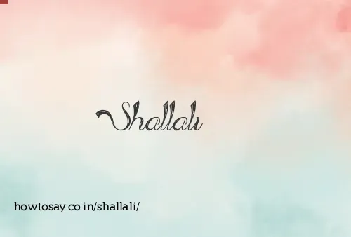 Shallali