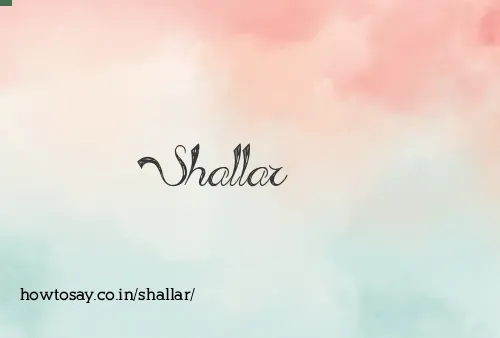 Shallar