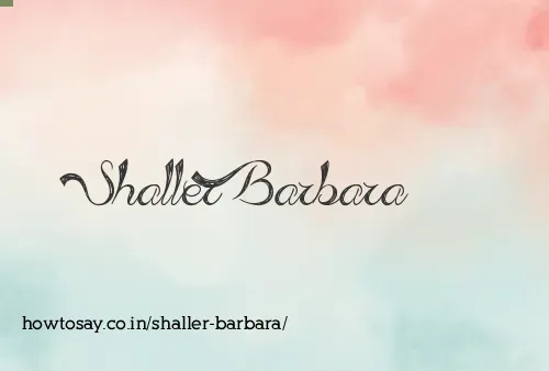 Shaller Barbara