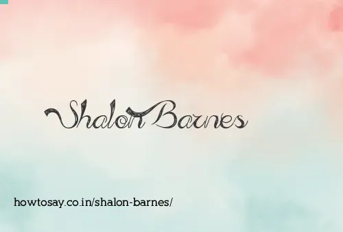 Shalon Barnes