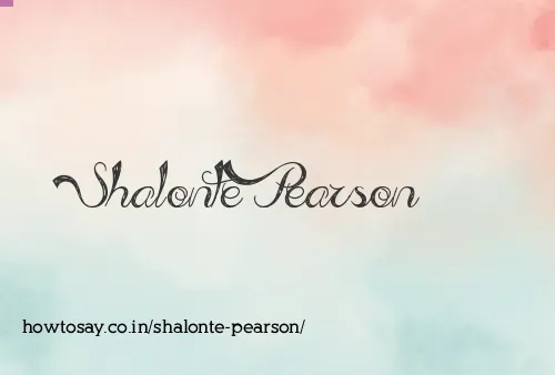 Shalonte Pearson