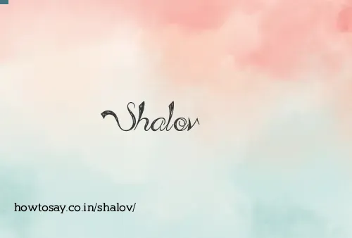 Shalov