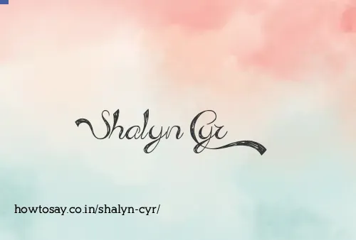 Shalyn Cyr
