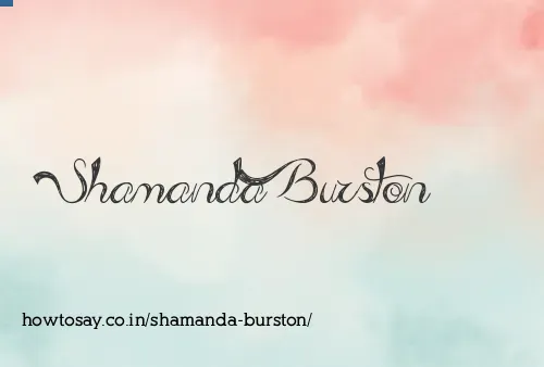 Shamanda Burston