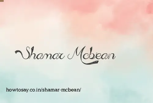 Shamar Mcbean