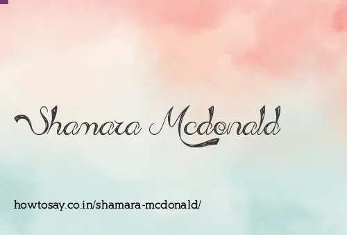 Shamara Mcdonald