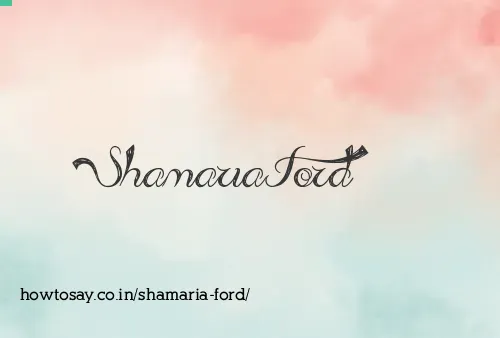 Shamaria Ford