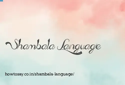 Shambala Language