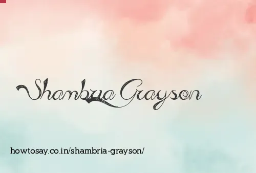Shambria Grayson
