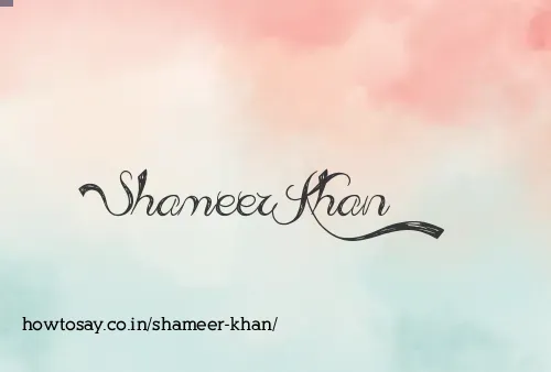 Shameer Khan