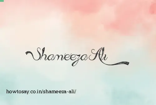 Shameeza Ali