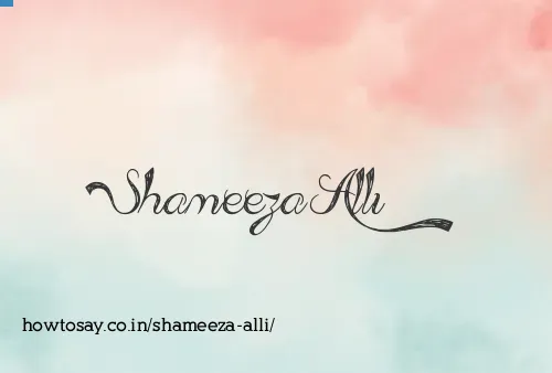 Shameeza Alli