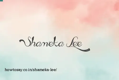 Shameka Lee