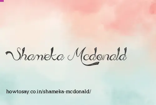 Shameka Mcdonald