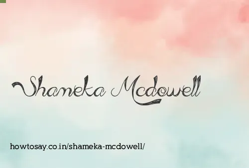 Shameka Mcdowell