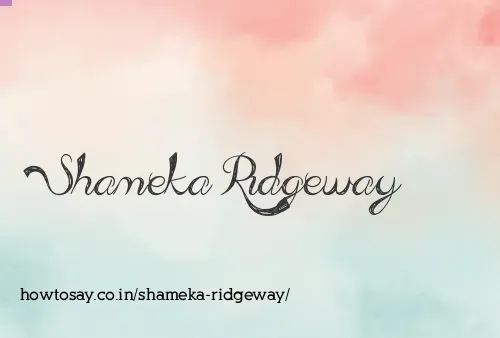 Shameka Ridgeway