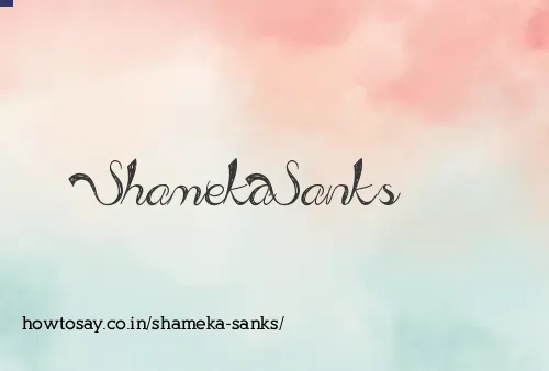 Shameka Sanks