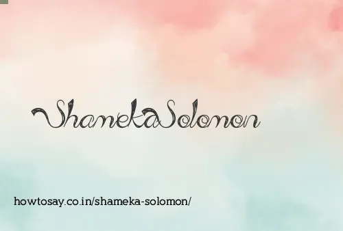 Shameka Solomon