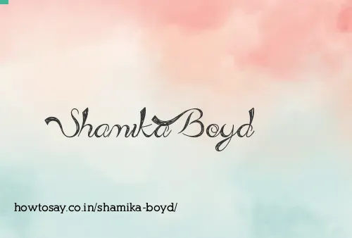 Shamika Boyd