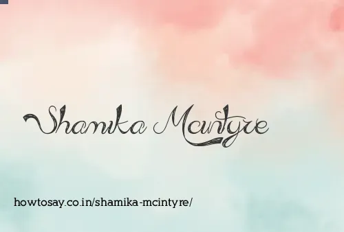 Shamika Mcintyre