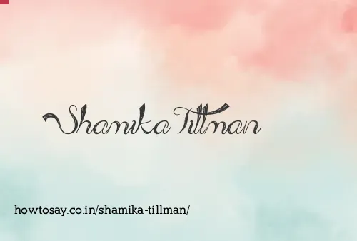 Shamika Tillman