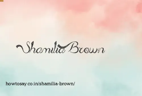 Shamilia Brown
