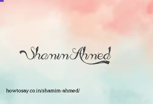 Shamim Ahmed
