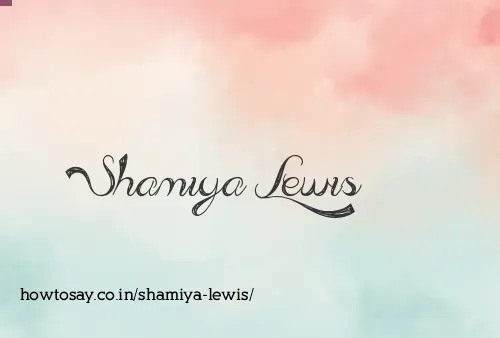 Shamiya Lewis