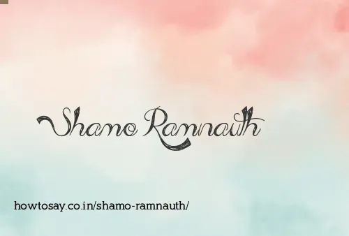 Shamo Ramnauth