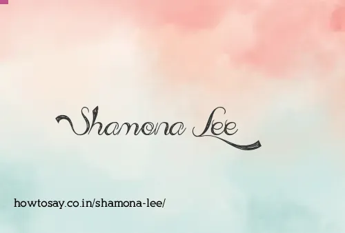 Shamona Lee