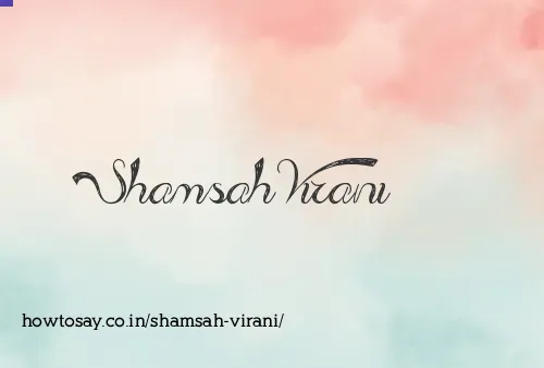 Shamsah Virani