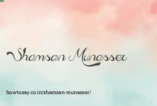 Shamsan Munasser