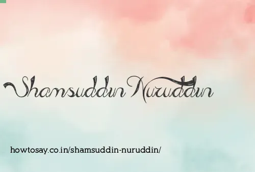 Shamsuddin Nuruddin