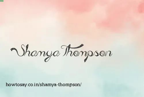 Shamya Thompson