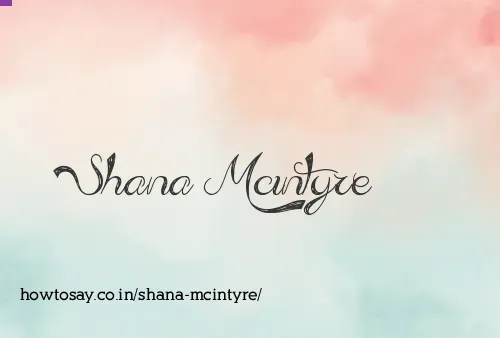 Shana Mcintyre