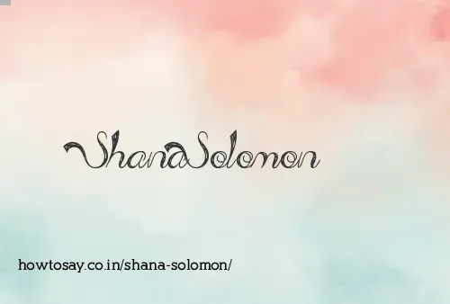Shana Solomon