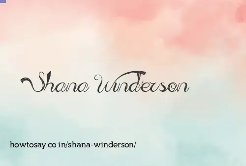 Shana Winderson