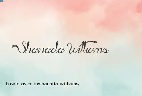 Shanada Williams