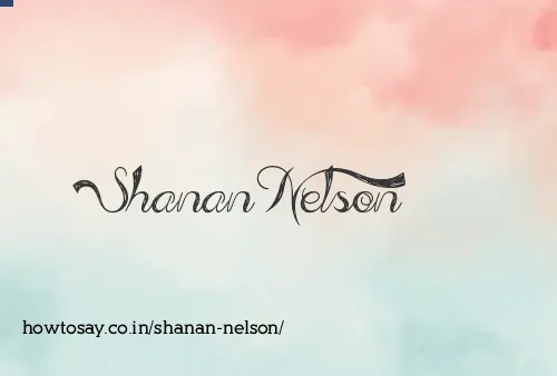 Shanan Nelson