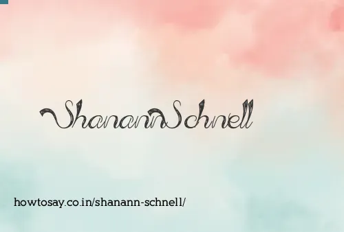 Shanann Schnell