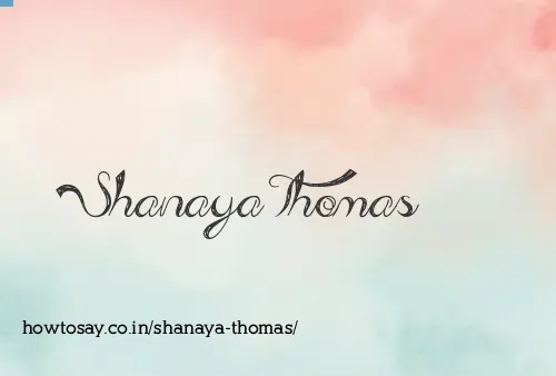 Shanaya Thomas