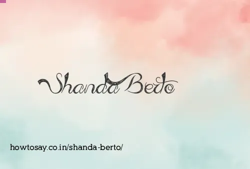 Shanda Berto