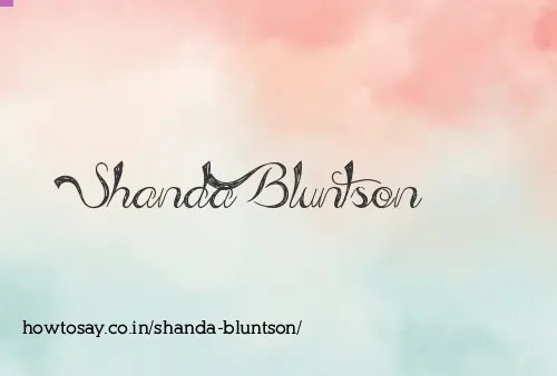 Shanda Bluntson