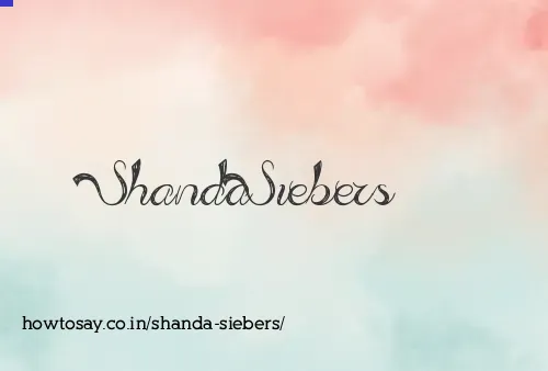 Shanda Siebers