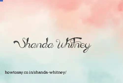 Shanda Whitney