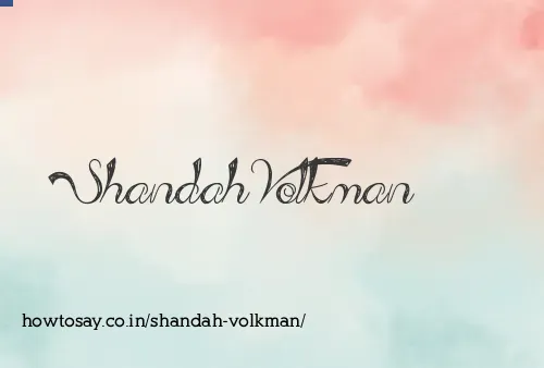 Shandah Volkman